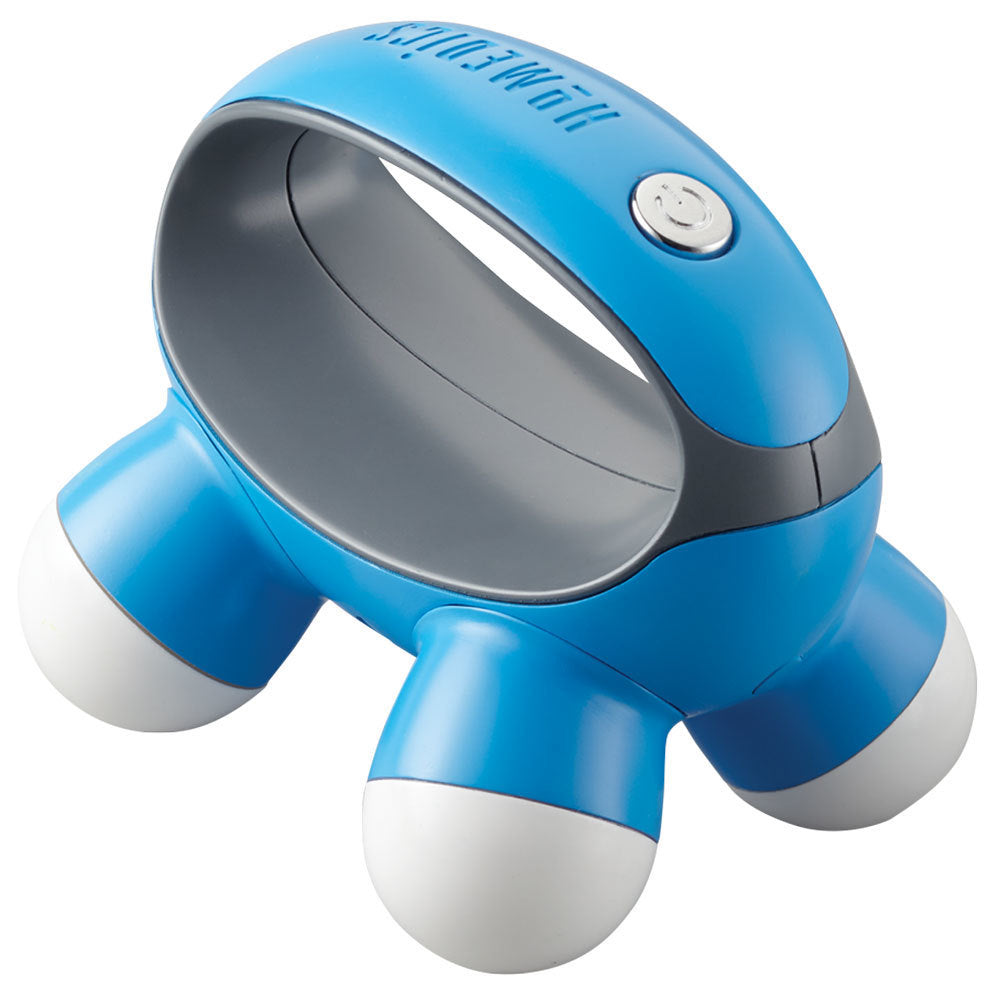 Homedics QuaD Portable Electric Hand Held Vibration Massager Body/Back — Blue