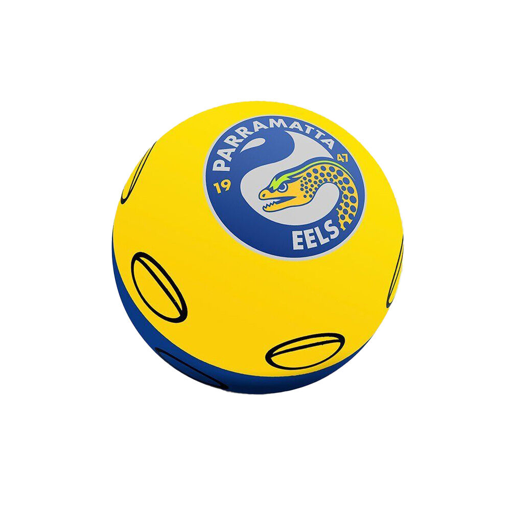 NRL Parramatta Eels NRL Super-High Bounce Ball 60mm Kids Sports Toy Yellow