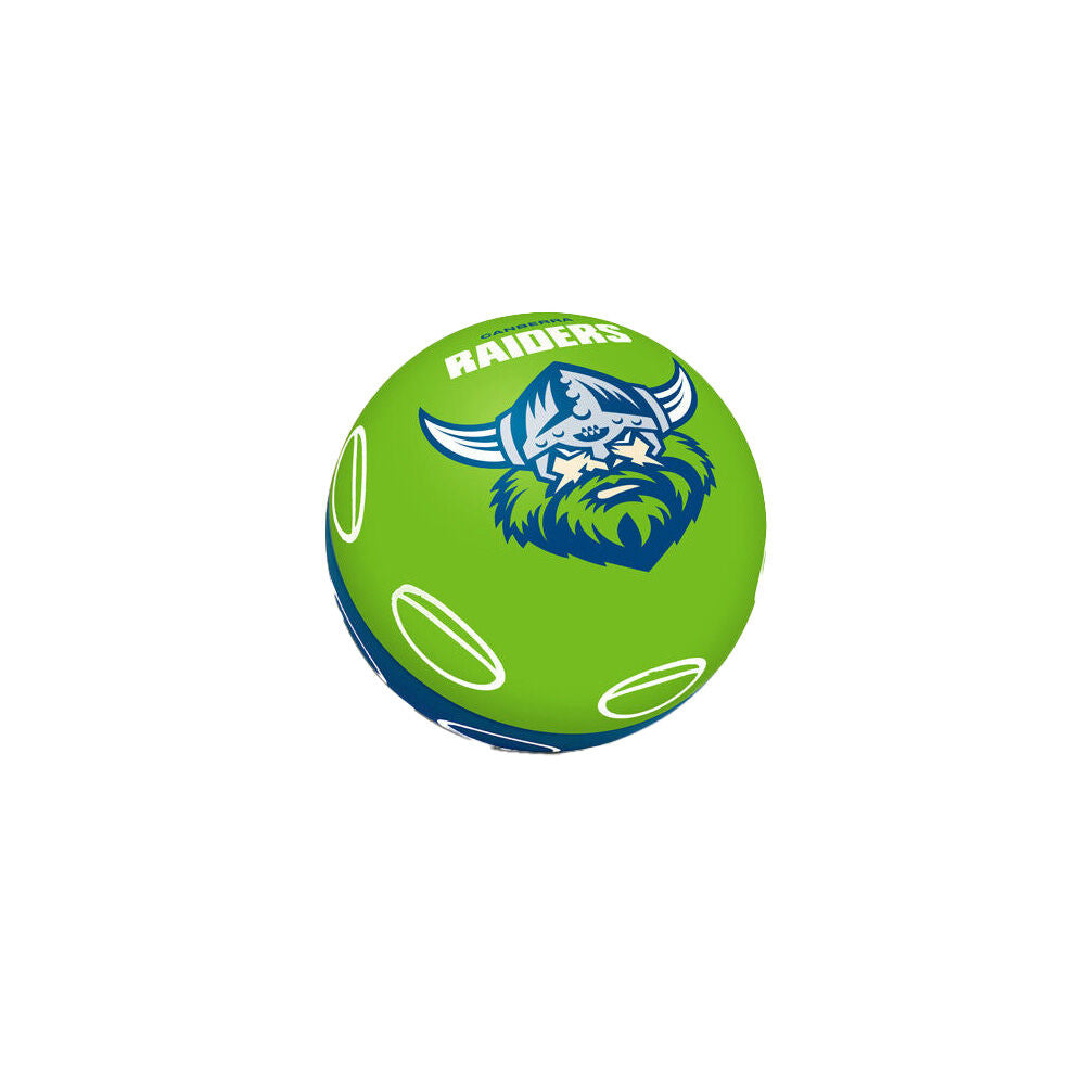 NRL Canberra Raiders NRL Super-High Bounce Ball 60mm Kids Sport Toy Green