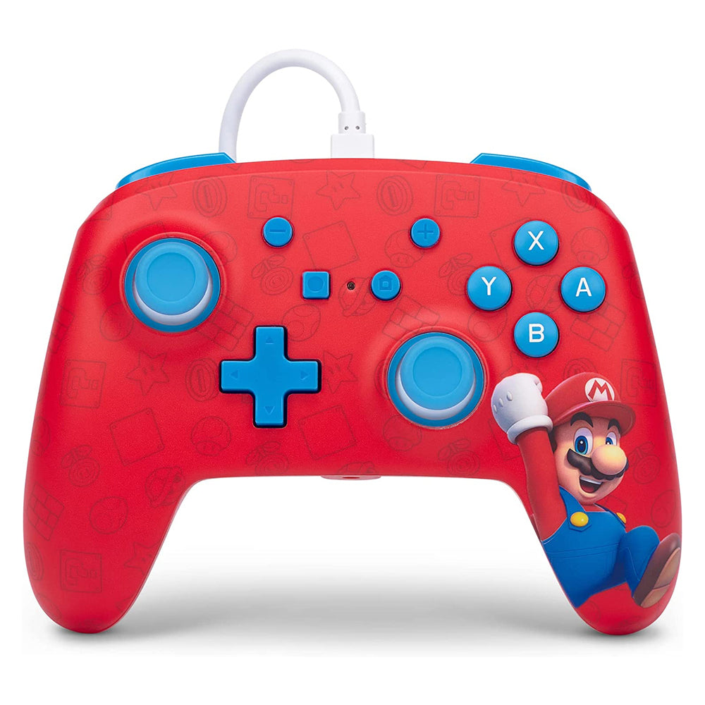 Powera Enhanced Wired Controller For Nintendo Switch Woohoo Mario 3m USB Cable