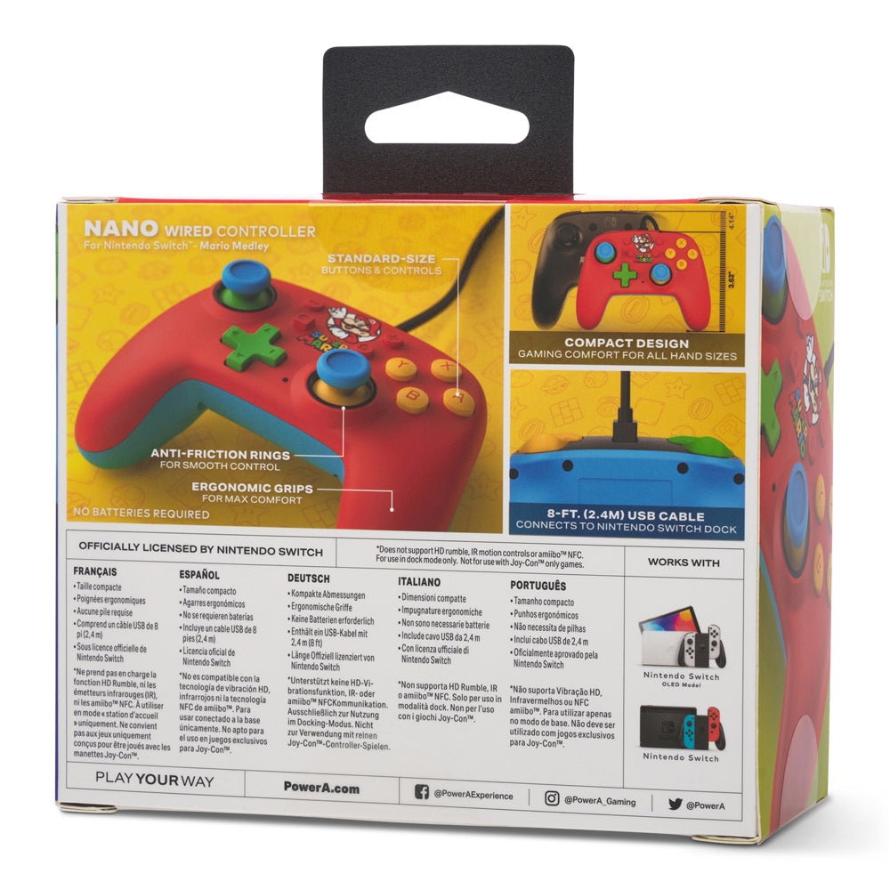 Powera Mario Nano 3m Wired Videogame Gaming Controller for Nintendo Switch — image 5