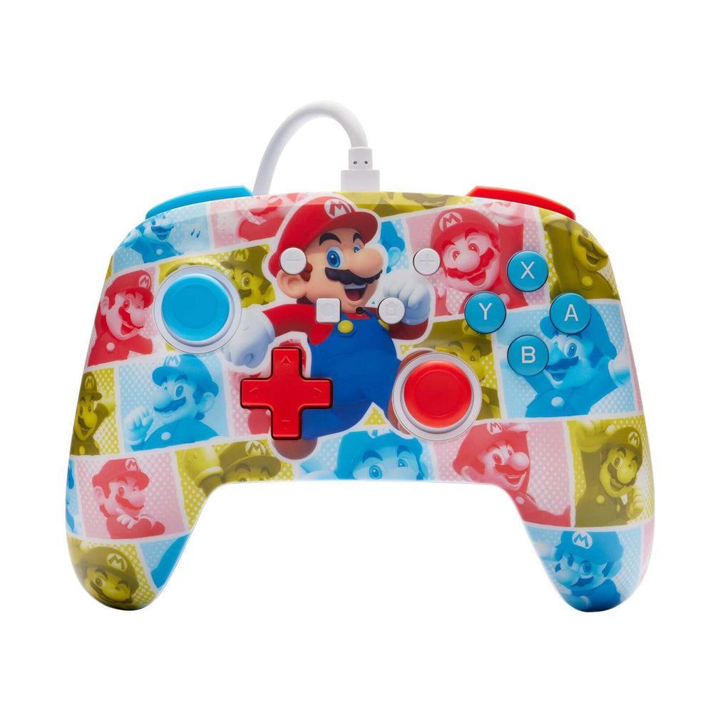 Powera Nintendo Switch Enhanced Wired Gaming Controller Mario Hero Reel