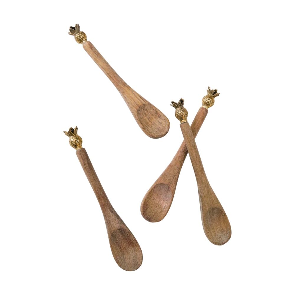 LVD Teaspoon Pineapple Home Kitchen Cutlery Serveware/Tableware 14x11cm (4 Pieces) — image 2