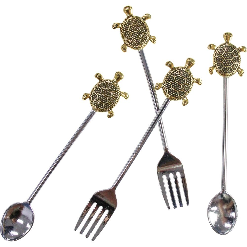 LVD Forkspoon Set Turtle Home Kitchen Cutlery Serveware/Tableware 14.5x10.5cm — image 2