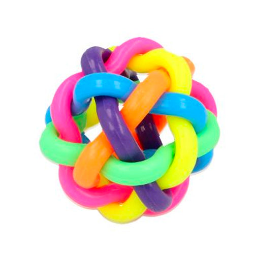 Fumfings 7cm Tangle Rainbow Bouncy Balls Kids Fun Game Activity Play Toy 3y+