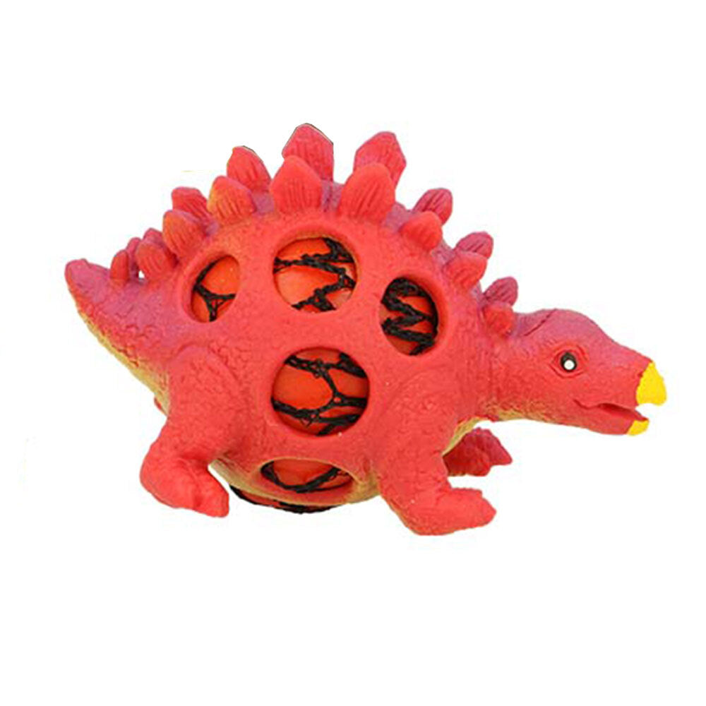 Fumfings Novelty 9cm Squeezy Mesh Dinosaurs 3y+ Sensory Stress Toys Child Asst