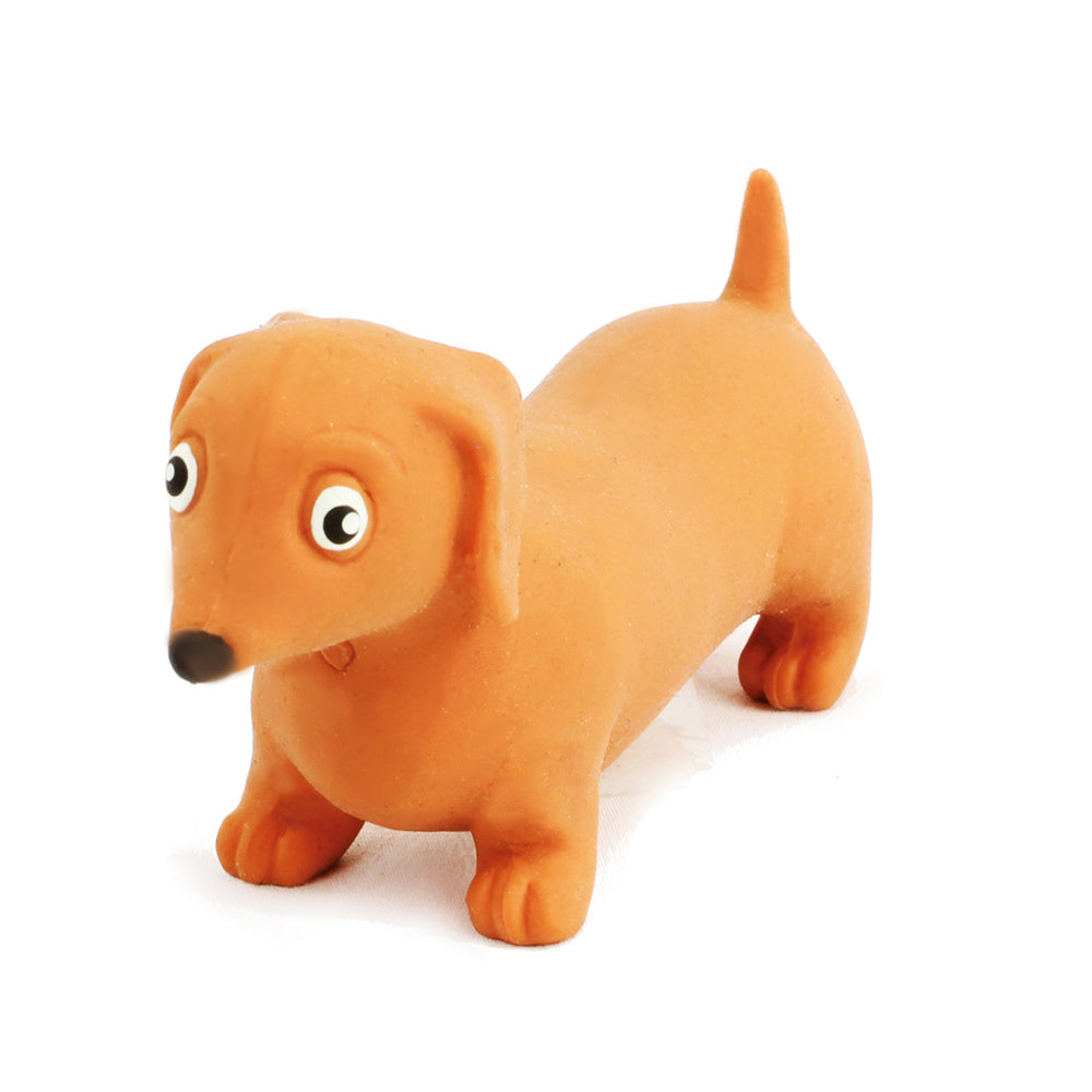 Fumfings 12cm Stretchy Sausage Dog Animal Soft Squish Sensory Toy Kids 3y+ Asst.