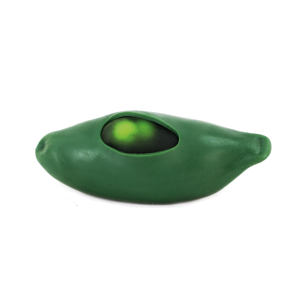Fumfings 12cm Squeezy Peas in Pod Kids 3y+ Squishy Sensory Fun Stress Toy Green — image 2