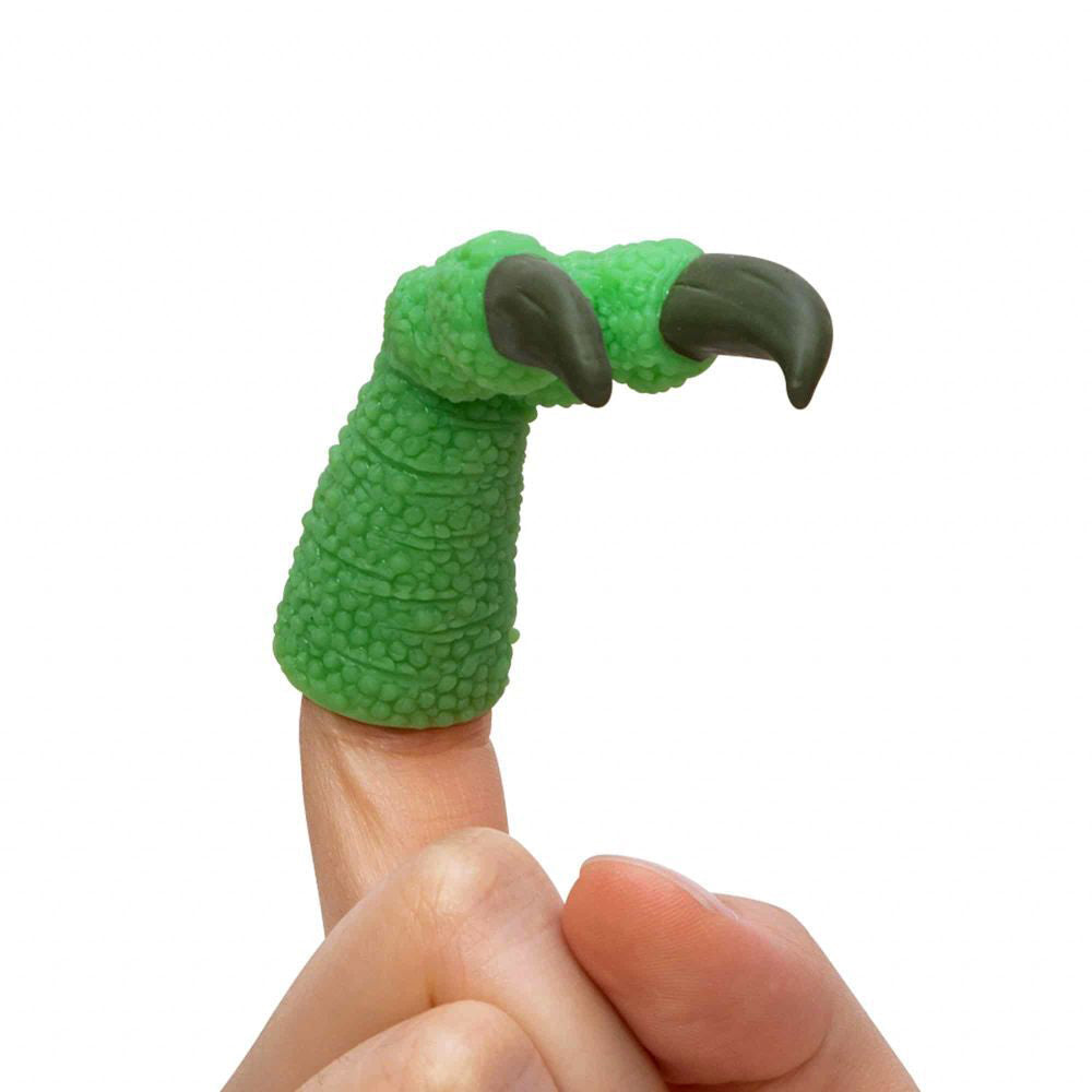 Pocket Money Fun 6cm Dino Claw Finger Puppet Kids/Children Play Toy 3y+ Green