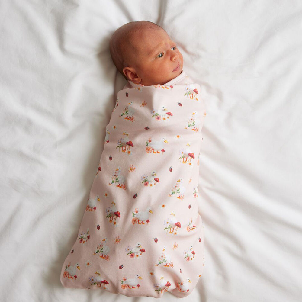 Jiggle & Giggle Pink 100% Cotton Toddler Waddling Around Jersey Wrap — image 2