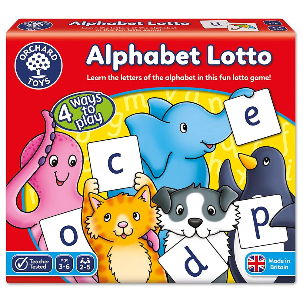 Orchard Toys Memory Game Alphabet Lotto Cards/Board Kids Educational Toy 3y+