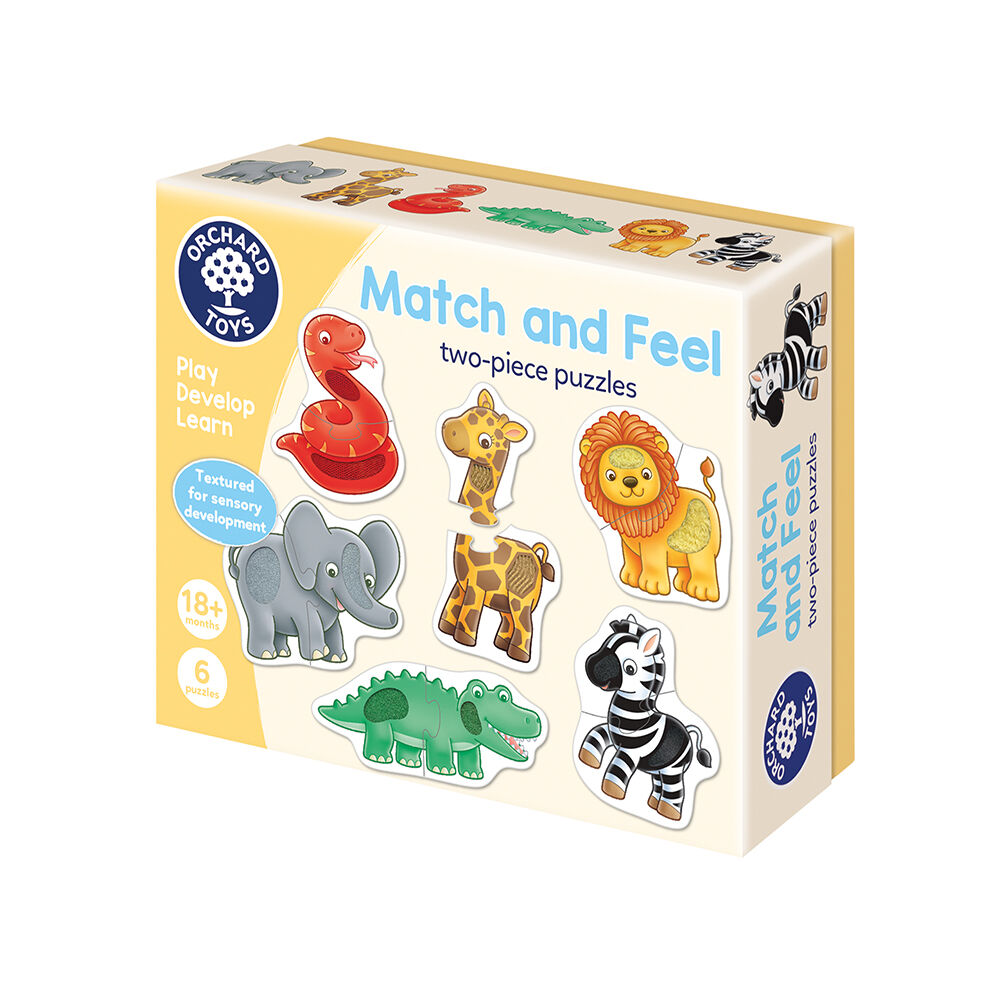 Orchard Toys Match & Feel Puzzles Kids/Child Fun Playset Sensory Toy 18m+ (2 Pieces) — image 7