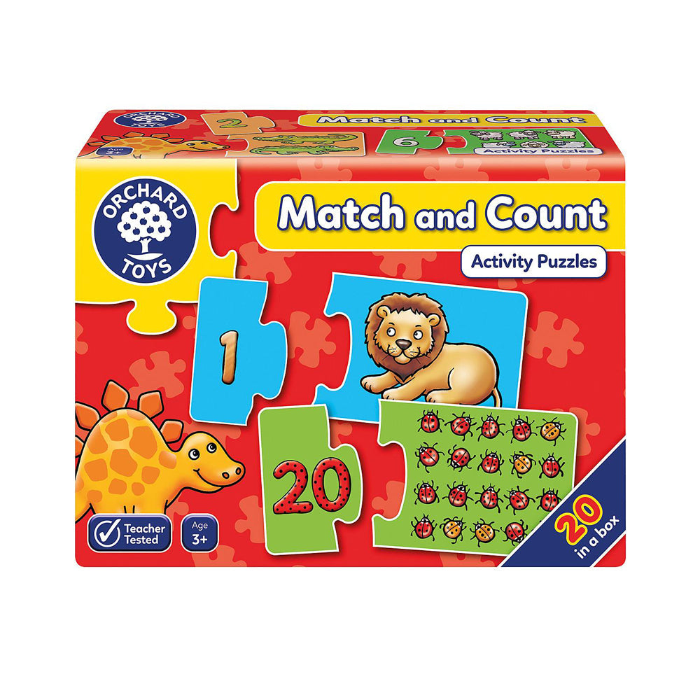 Orchard Toys 20lc Orchard Jigsaw Puzzle Match and Count Kids/Childrens Play Toy 3+