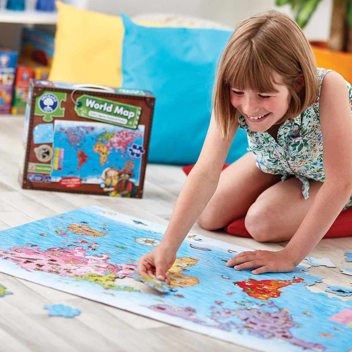 Orchard Toys Map of the World Kids/Childrens Building Play Toy Puzzle 6+ — image 3