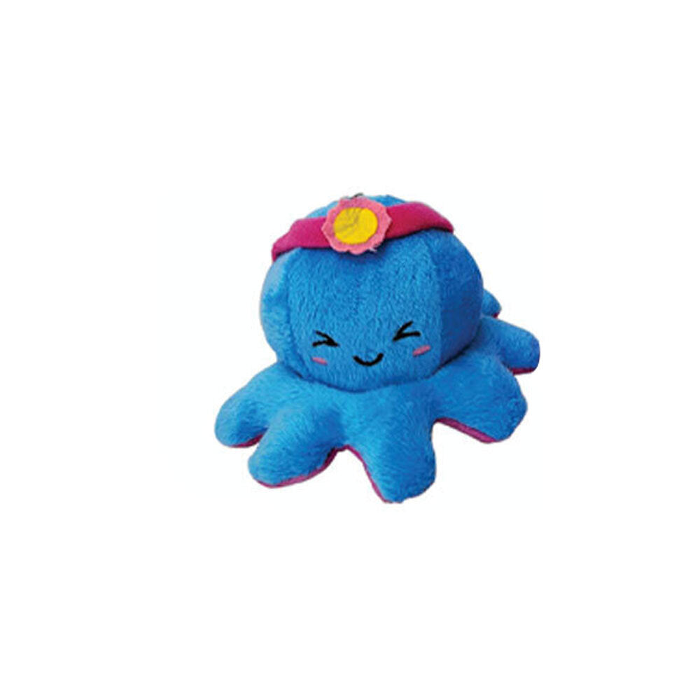 Bensons Reversible Octopus Wave 2 Bag Clip Kids/Childrens Plush Toy 0y+ Asstd