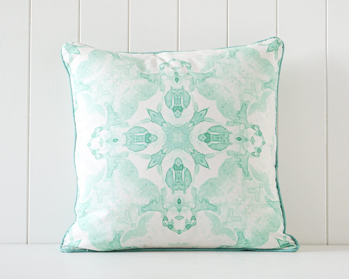 Rayell Indoor Square Cushion Illusion Print Home/Lounge Decor 45x45cm — Green
