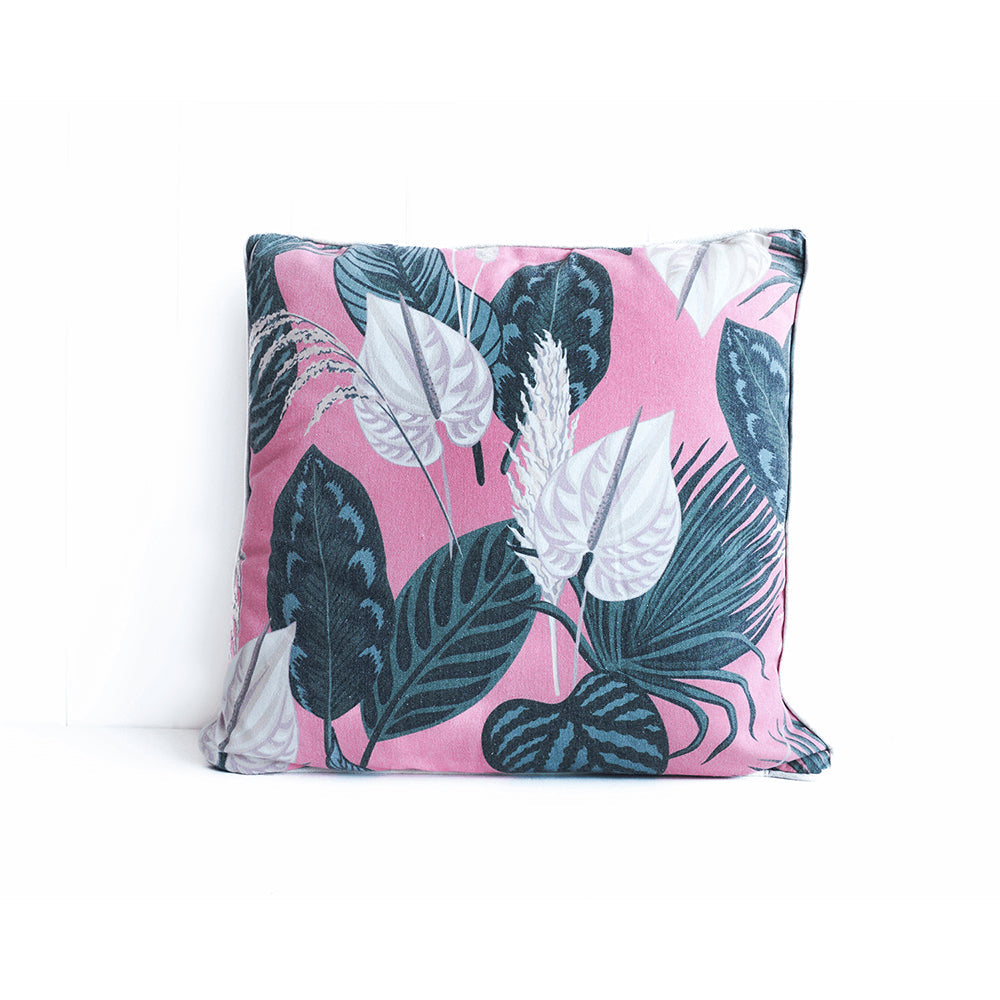 Rayell Indoor Square Cushion Boho Botanical Bash Home/Lounge Decor 45x45cm — Peach