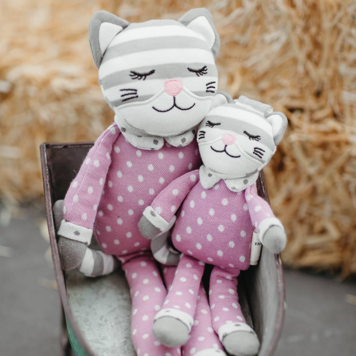 Organic Farm Buddies 20cm Maude the Kitty Small Buddy Kids Plush Animal Toy 0+ — image 2