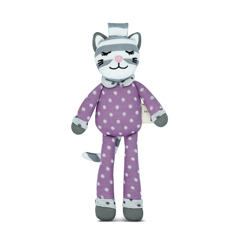 Organic Farm Buddies 20cm Maude the Kitty Small Buddy Kids Plush Animal Toy 0+