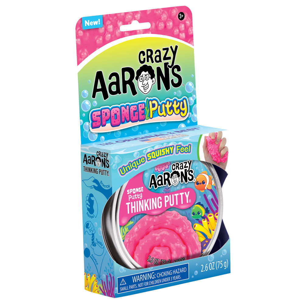 Crazy Aarons 3y+ Trendsetters Sponge Putty 4 Inch Tin Kids Sensory Toy — image 2