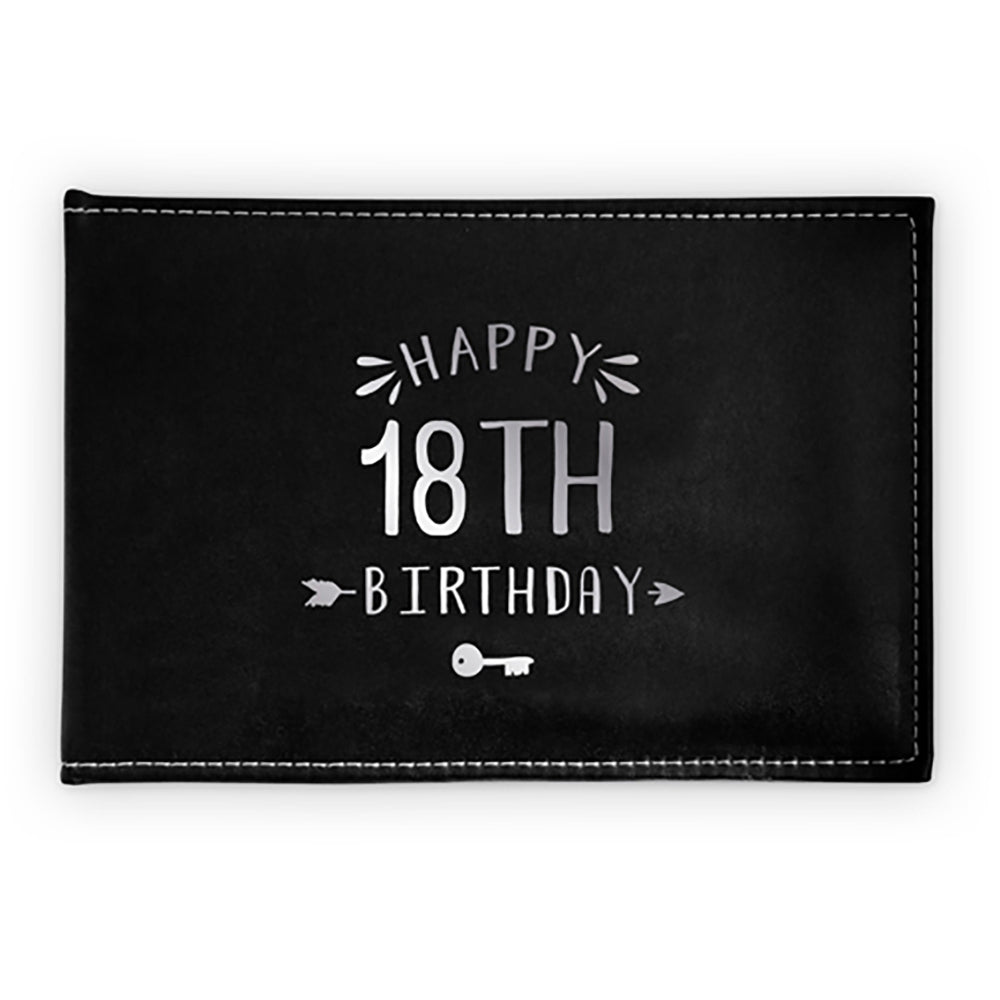 LMD Guest Book 18th Silver Writing 23x18cm Novelty Birthday Signing Decor Notepad