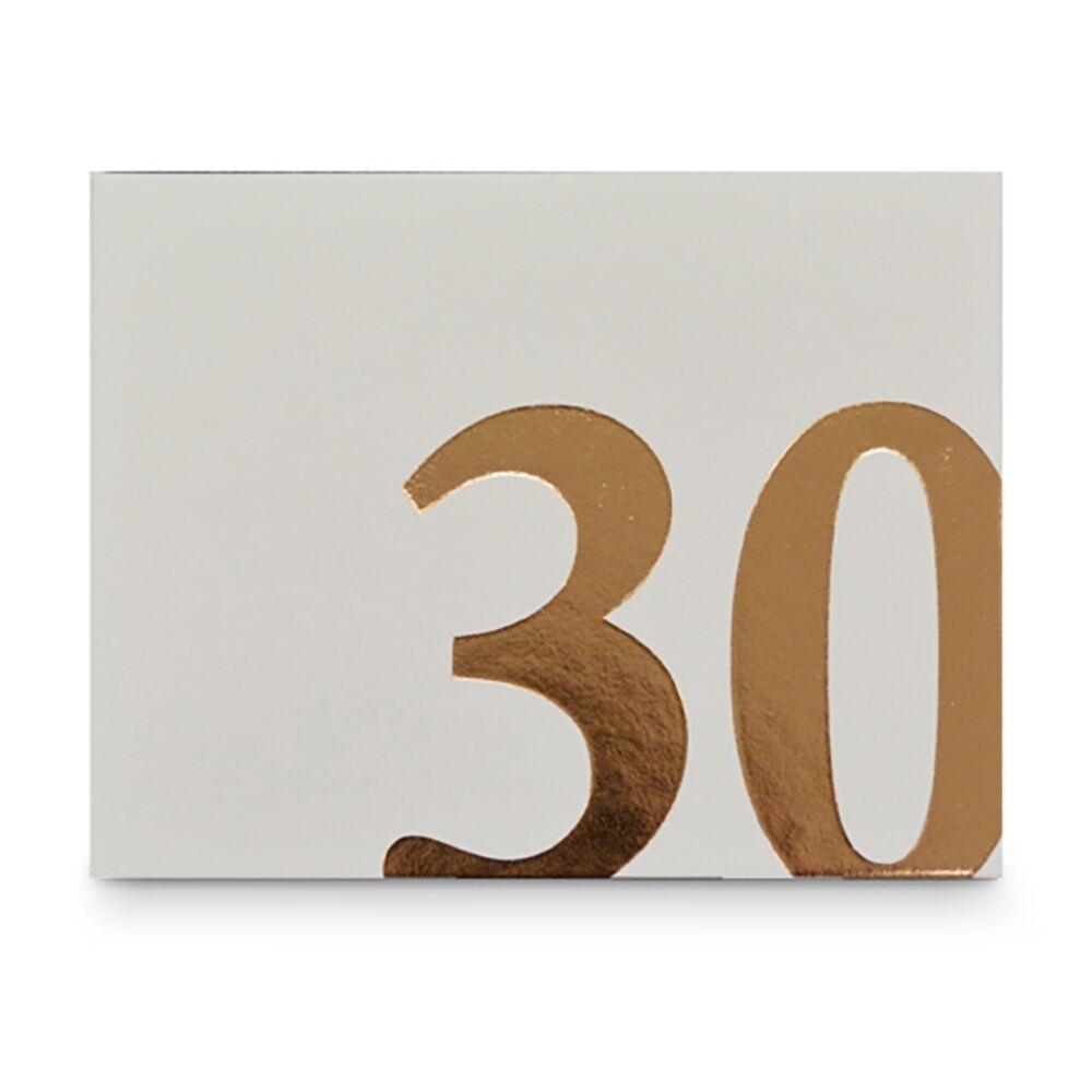 LMD 30th Guest Book Rose Gold Text 27x19cm Novelty Birthday Signing Decor Notepad