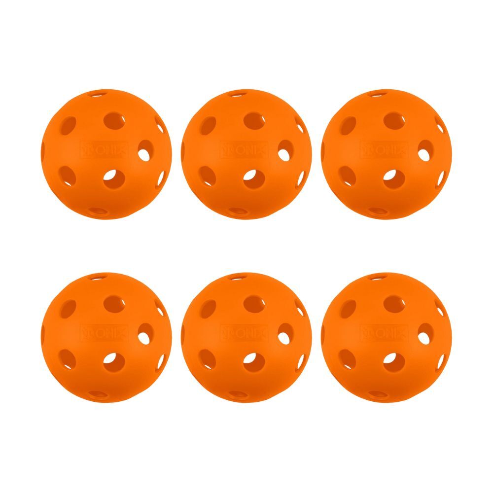 Onix 3pc Onix Fuse Pickleball Indoor Ball Sports Practice/Training Orange (2 Pack)