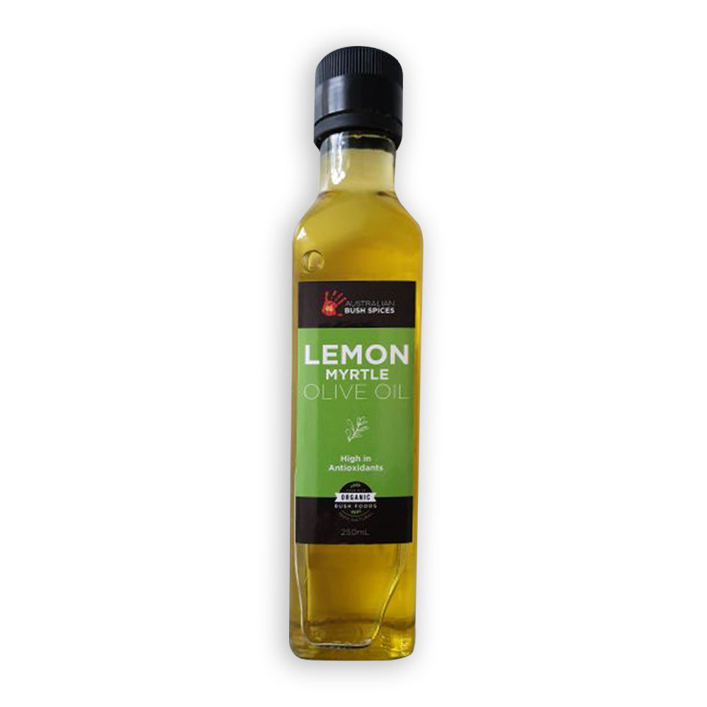 Australian Bush Spices Olive Oil infused w/ Lemon Myrtle Bottle 250ml Cooking — image 2
