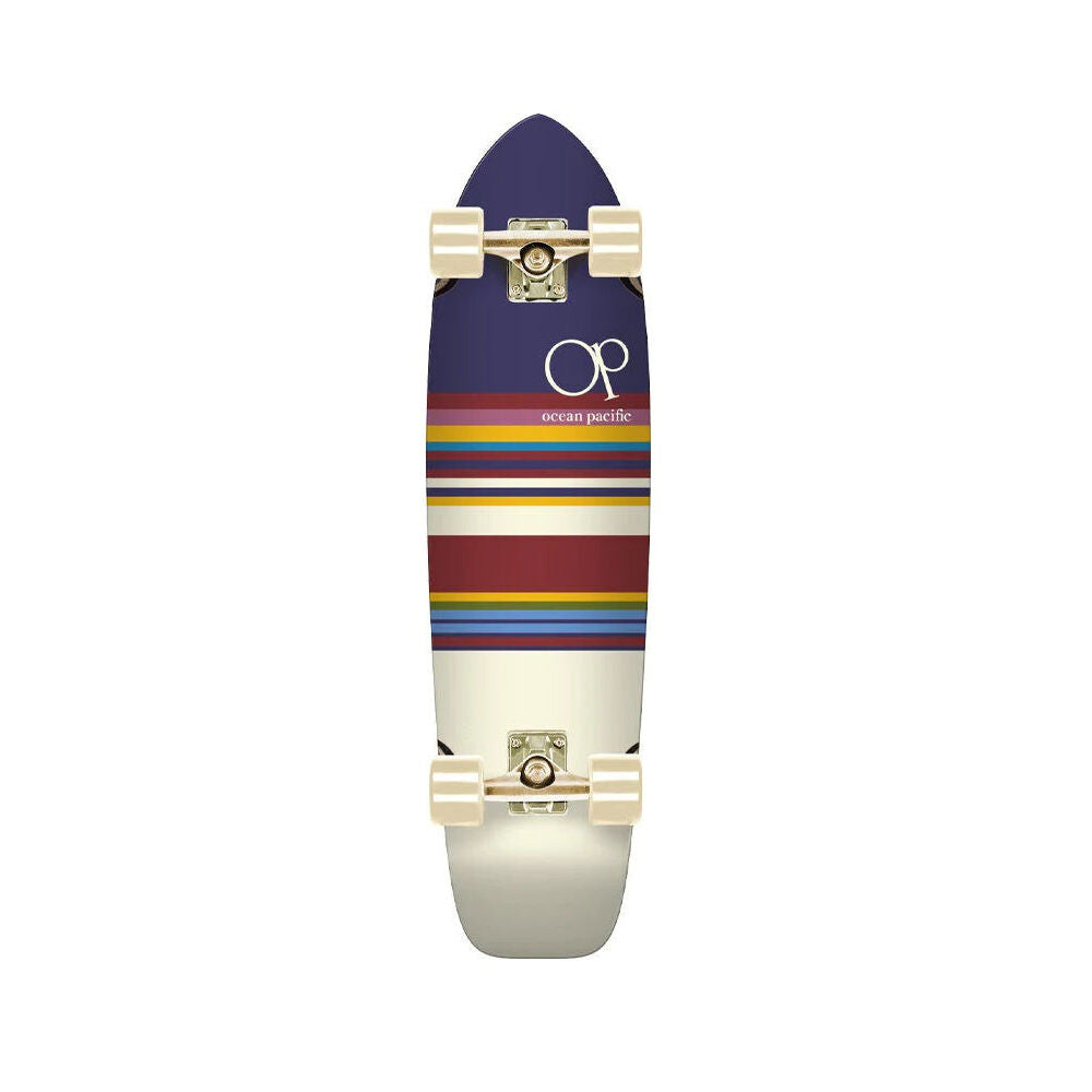 Ocean Pacific Swell Cruiser Complete Skateboard Deck Navy/Off White 8.25