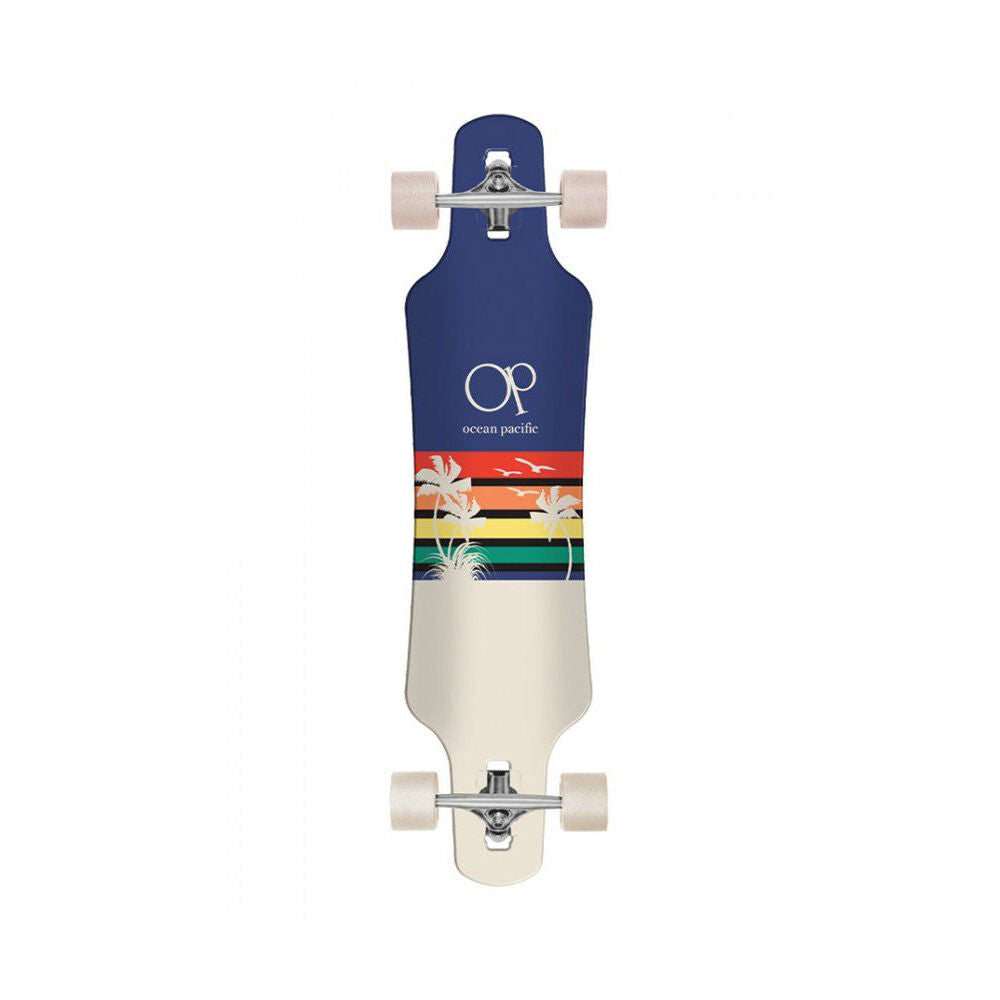 Ocean Pacific Swell Drop Through Longboard Outdoor Sport Navy/Off White 9.5in