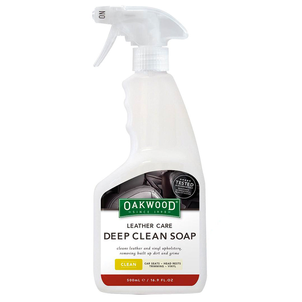 Oakwood Automotive Leather/Vinyl Care 500ml Deep Clean Soap Spray For Car Seat — image 2