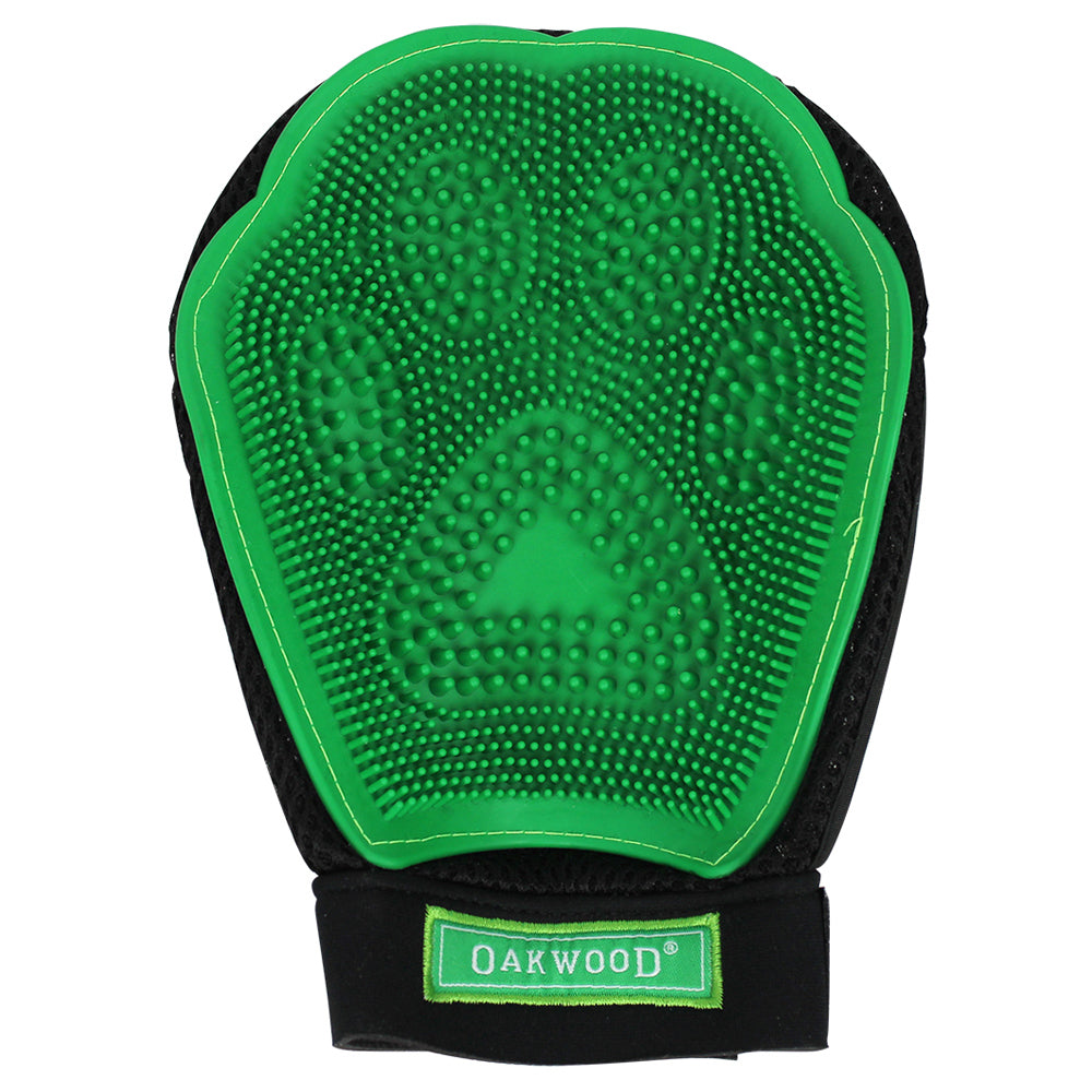 Oakwood 3 In 1 Grooming Glove Loose Hair Remover Dog/Cat Pet Deshedding Mitt