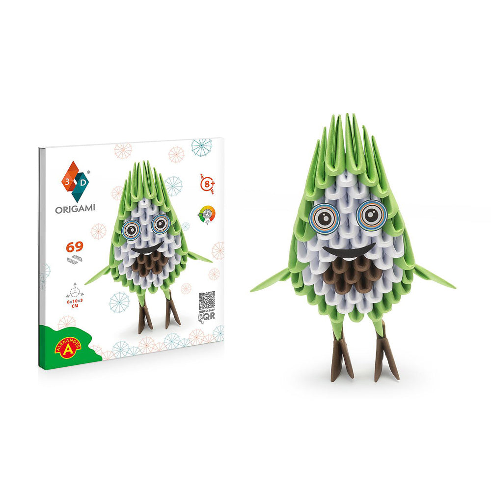 Origami 3D Paperfolding Avocodo Paper Sculpture Kids DIY Craft Toy Kit 8+ (69 Pieces)