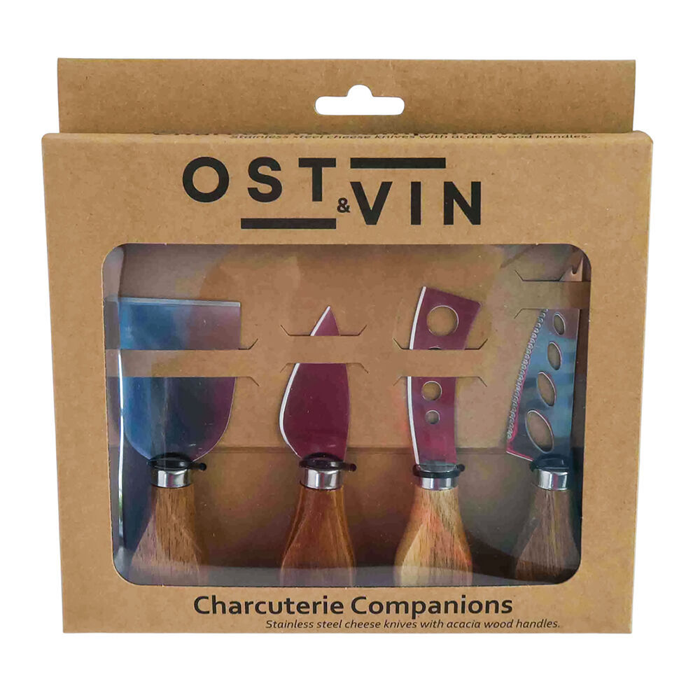 NF Living 4pc NF Living Acacian Cheese Set Knife Dinnerware/Serveware Brown (2 Pack) — image 2