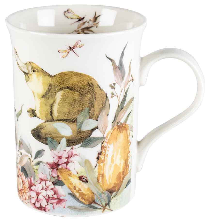 LMD Flora & Fauna Platypus 360ml Australian Wildlife Ceramic Decorated Gift Mug