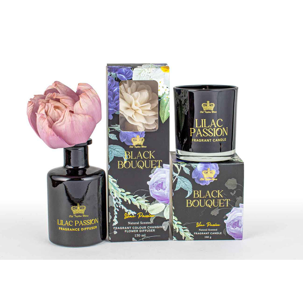 LMD Old Tupton Bouquet Flower Diffuser 150ml Home Aroma Lilac Passion Scent Black — image 2