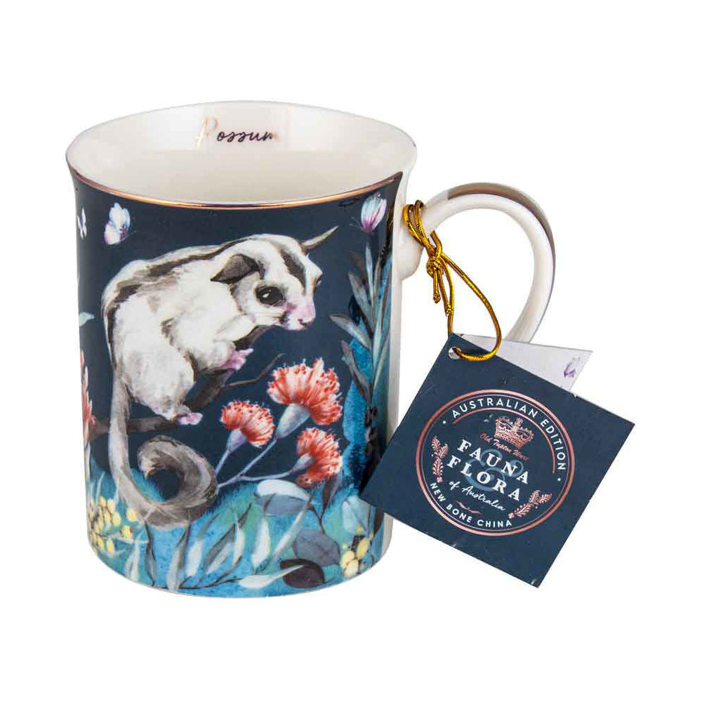 LMD Australian Flora Possum 360ml Coffee Mug New Bone China Drink Cup w/ Handle