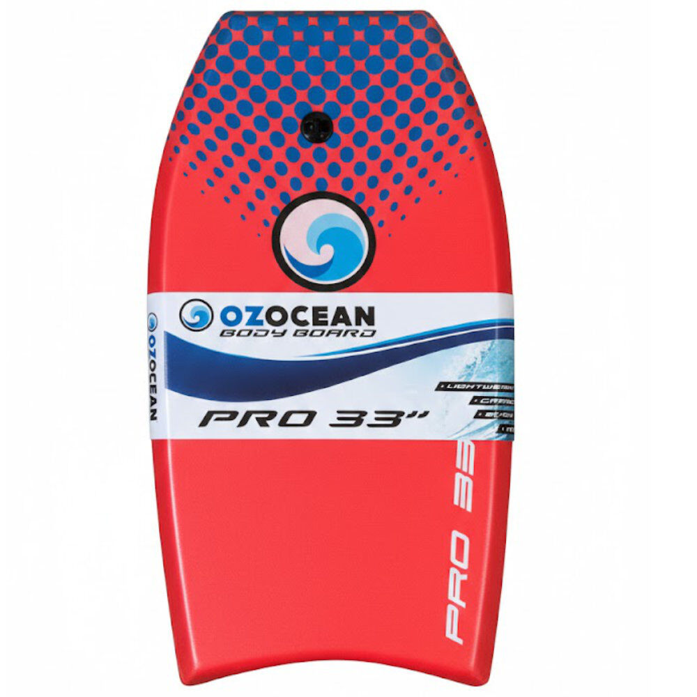 OZ Ocean Pro 82x48cm Eva Bodyboard w/Strap Beach Kick Board Floater Assorted