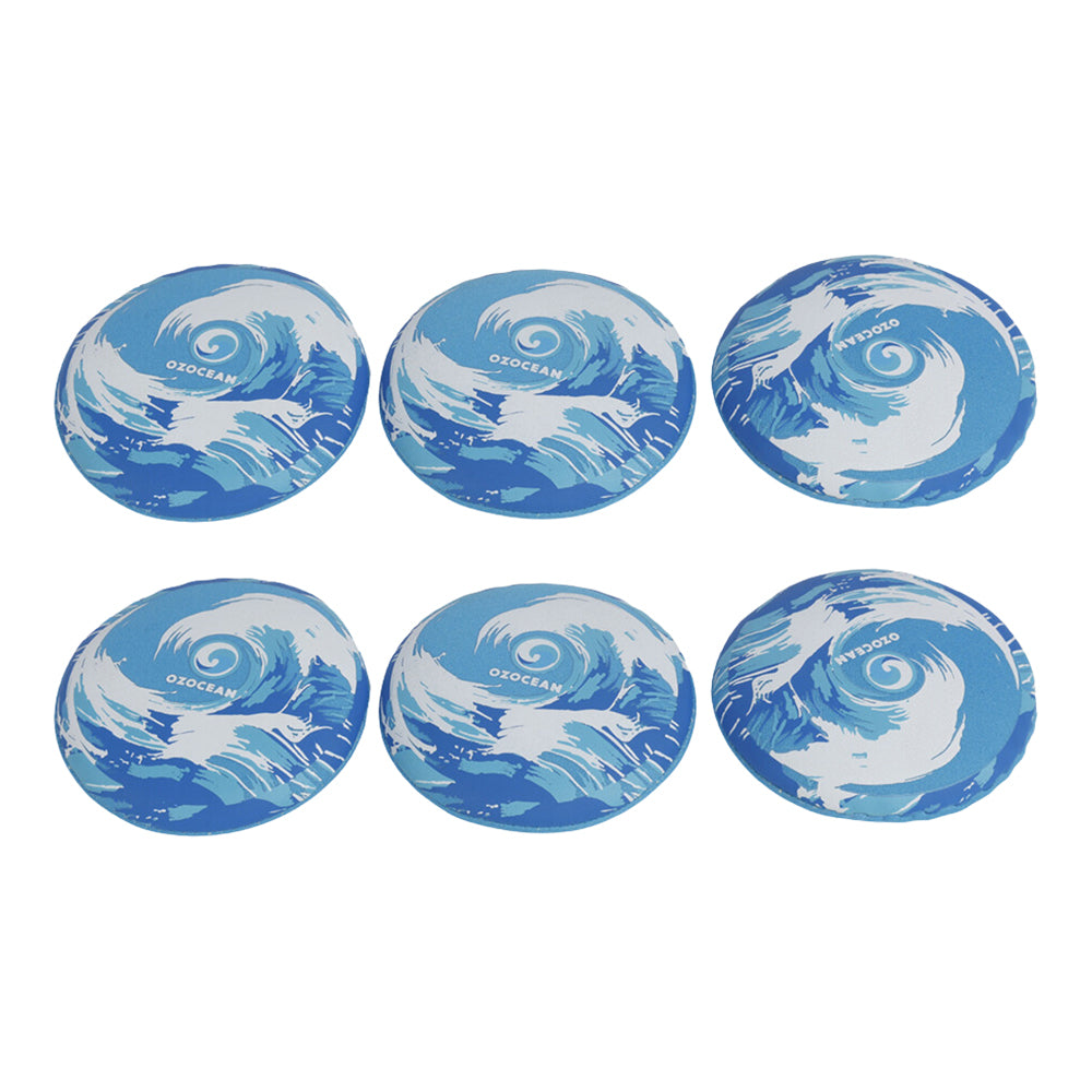 Ozocean 3pc Ozocean Oz Ocean Neoprene Skim Discs Set Outdoor Fun Play Game 7cm Set (2 Pack)