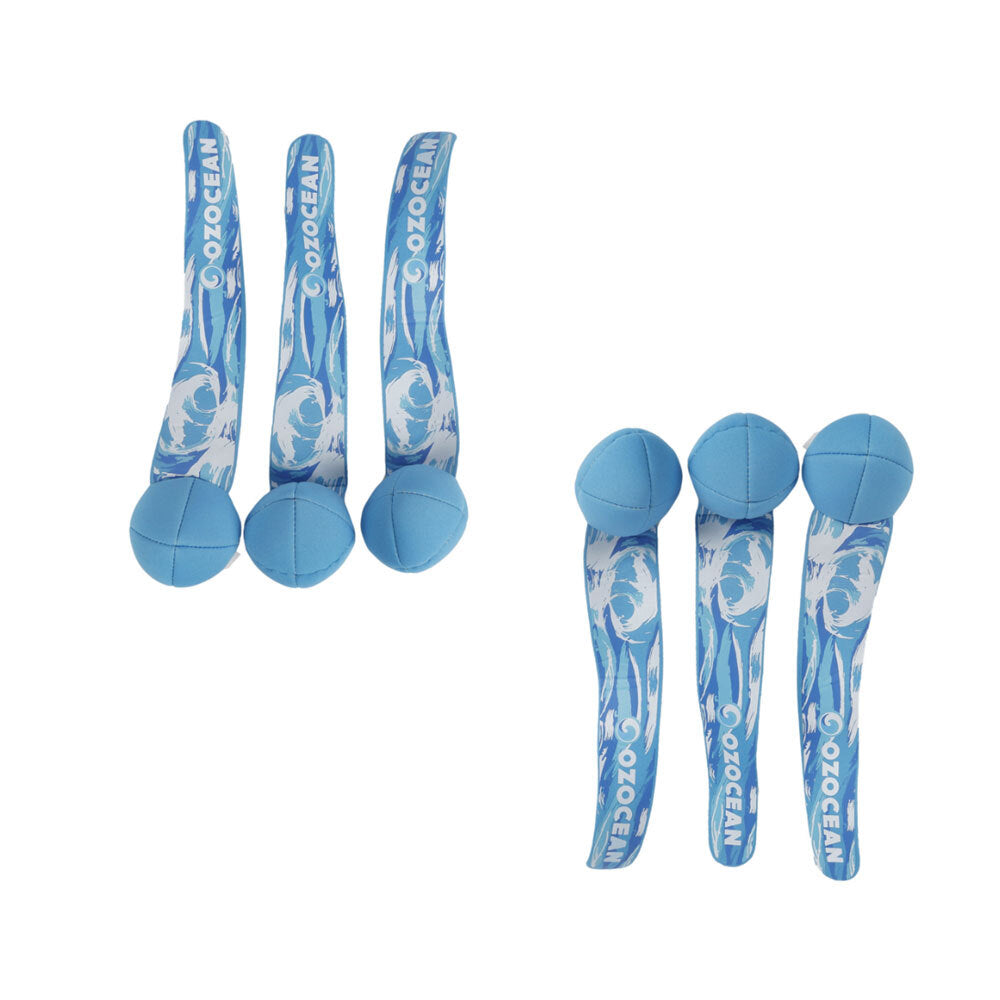Ozocean 3pcOzocean Oz Ocean Neoprene Streamers Outdoor Family Play Toy 27cm Set 6+ (2 Pack)
