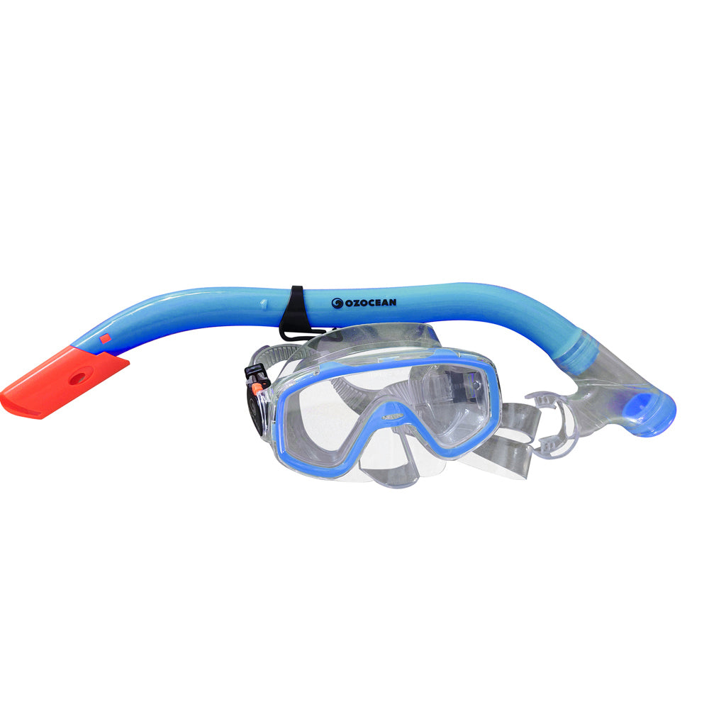 OZ Ocean Shelly Kids Swimming Adjustable Goggles Mask & Snorkel Set (2 Pieces) — image 2