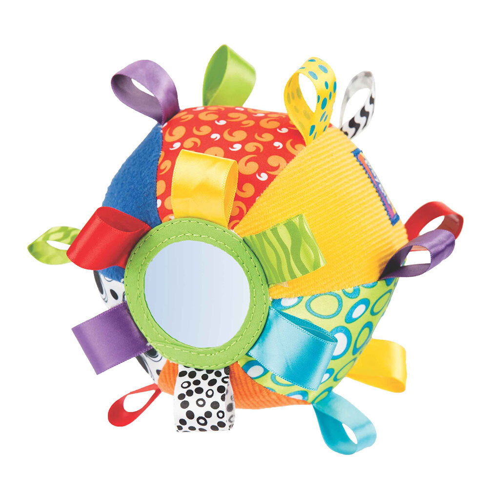 Playgro Loopy Loops Ball Soft Baby Interactive Activity Rattle Toy 3m+