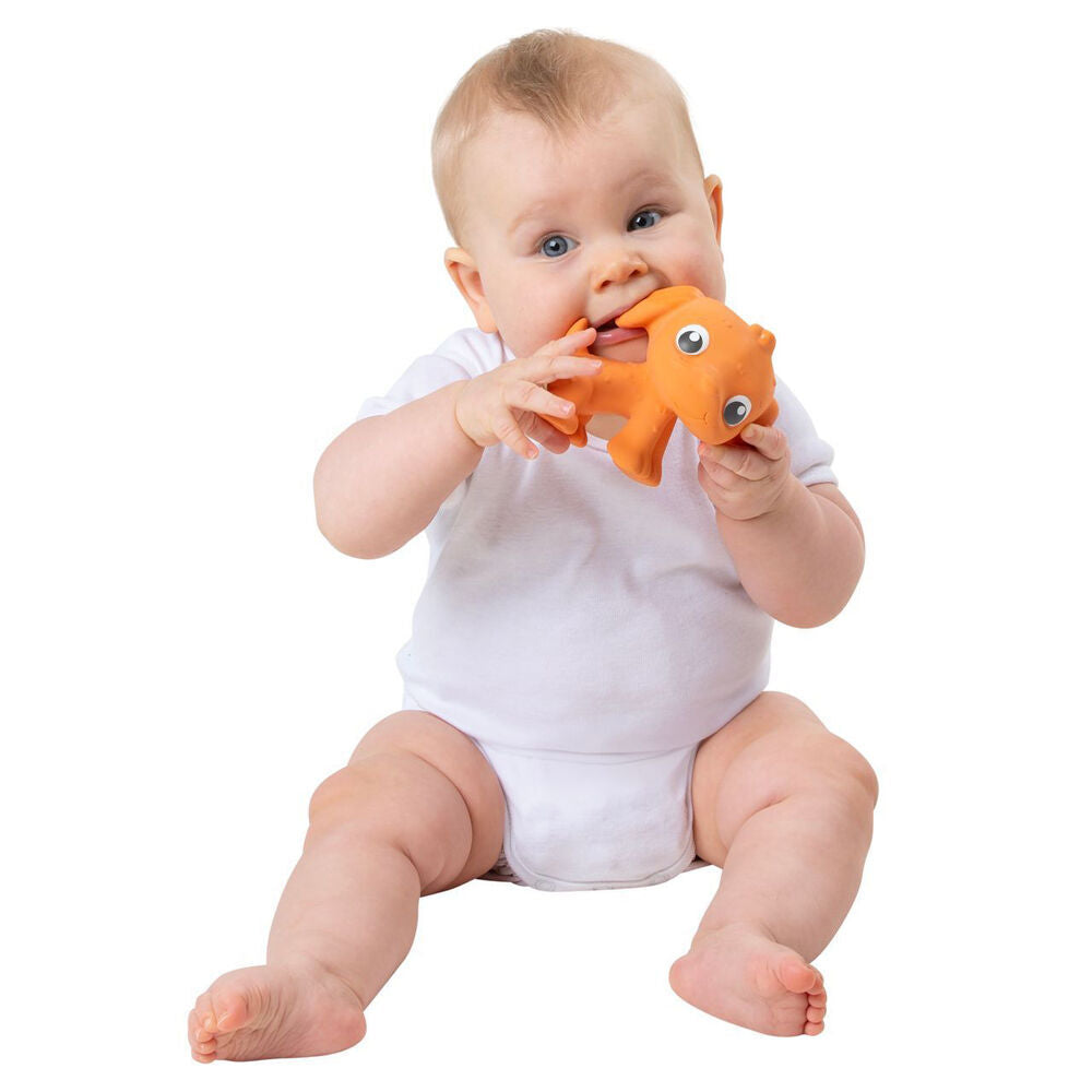 Playgro Earth Eco Play Natural Rubber Pookie Puppy Teething Toy Orange 0m+ (2 Pack) — image 5