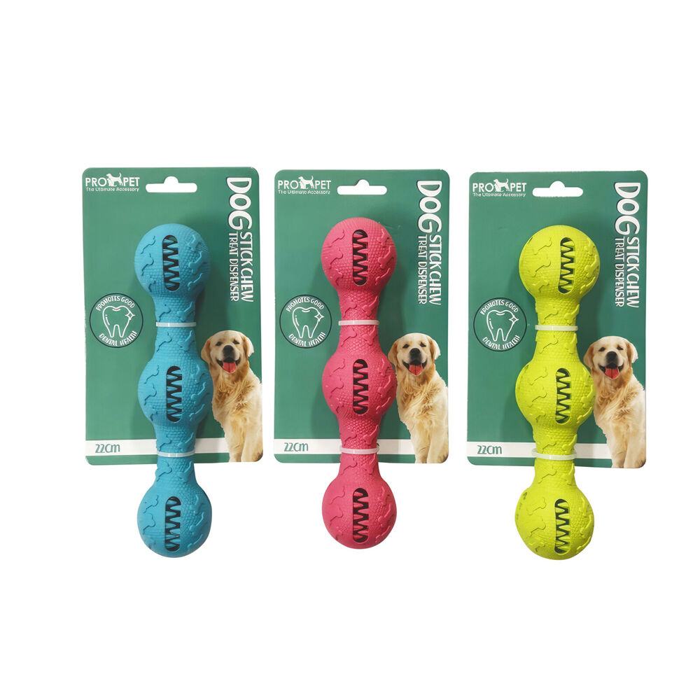 Pro Pet Care 22cm Stick Chew Treat Dispenser Teeth Cleaning Dog Toy Assorted — image 2