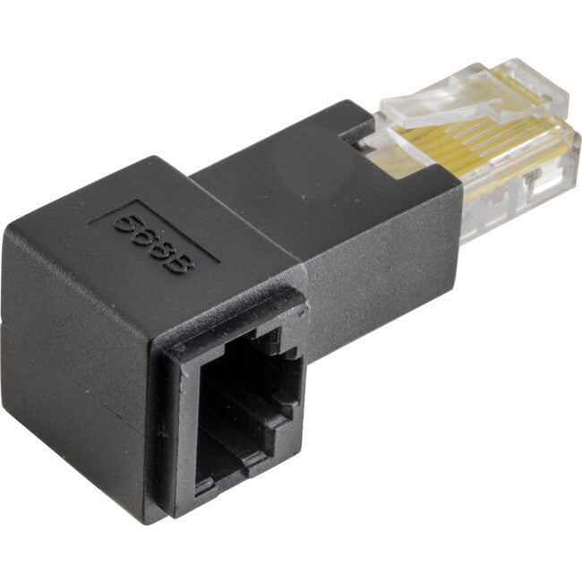 Pro2 Pro.2 Right Angle/90 LAN Adapter w/ 50D Black PVC Housing/Gold Plated Contacts
