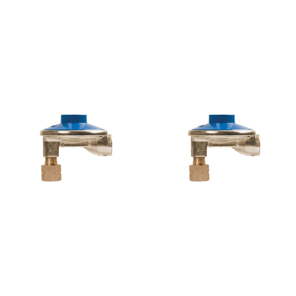 Companion Gas Stove Regulator 3/8" LH Low Pressure Camping/Outdoor Accessory (2 Pack)