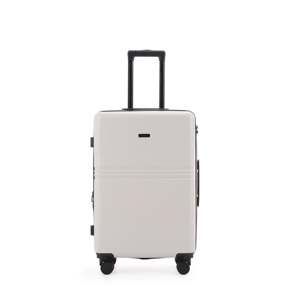 Paklite 66.5cm Oatmeal Suitcase Lightweight Elements Medium Travel Luggage
