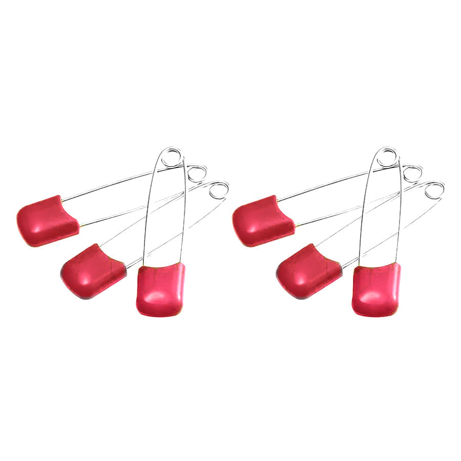 Pigeon Infant/Baby Clothing Nappy Safety Pins w/Safety Lock Large Assorted (6 Pieces) — image 3