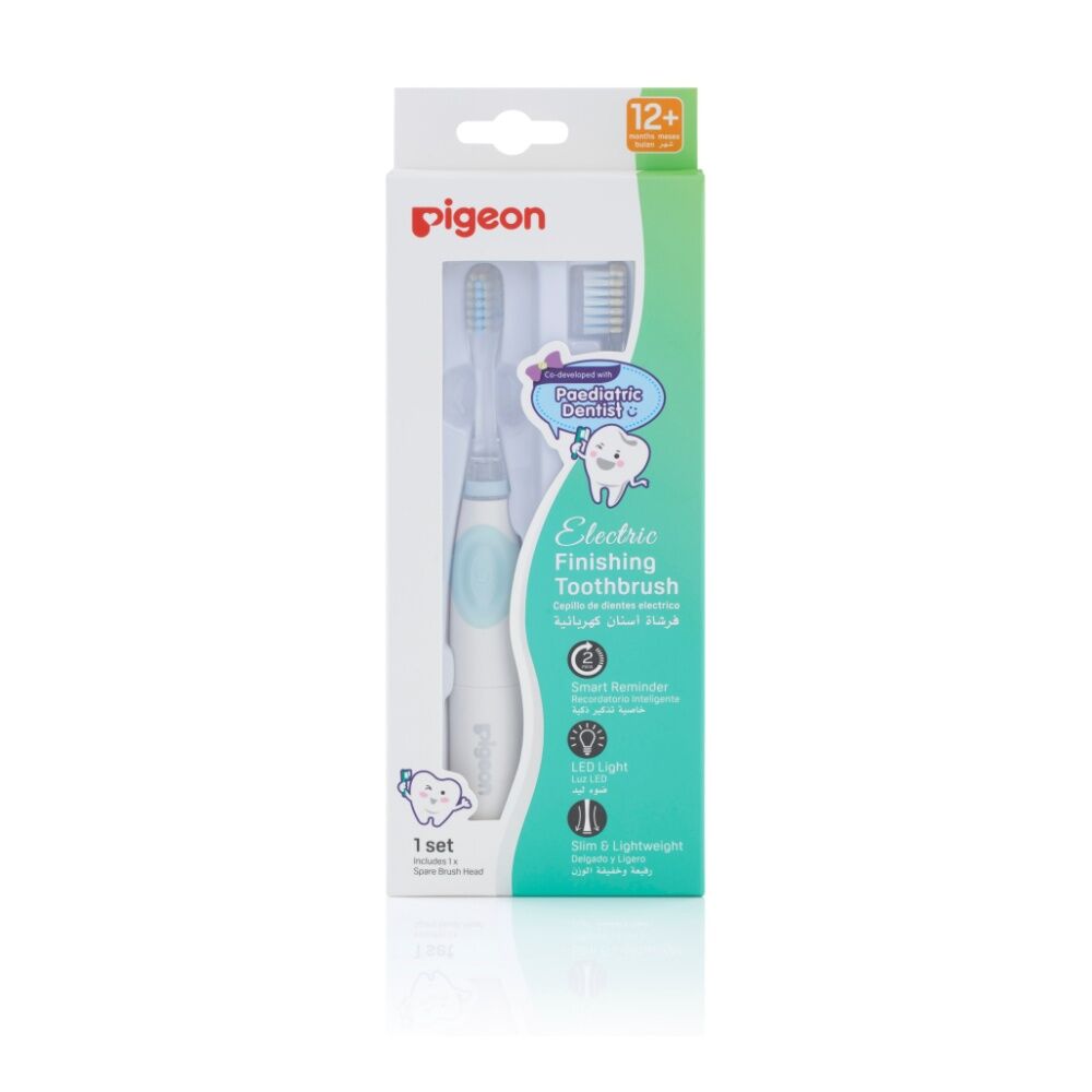 Pigeon Electric Finishing Baby Toothbrush Smart Reminder LED Light 12m+ — image 3