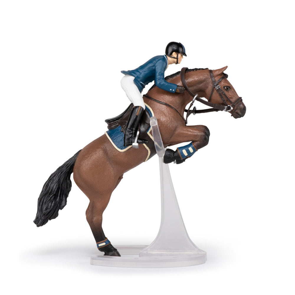 Papo France Jumping Horse & Horseman Kids Animal Collectible Figurine Fun Toy — image 3